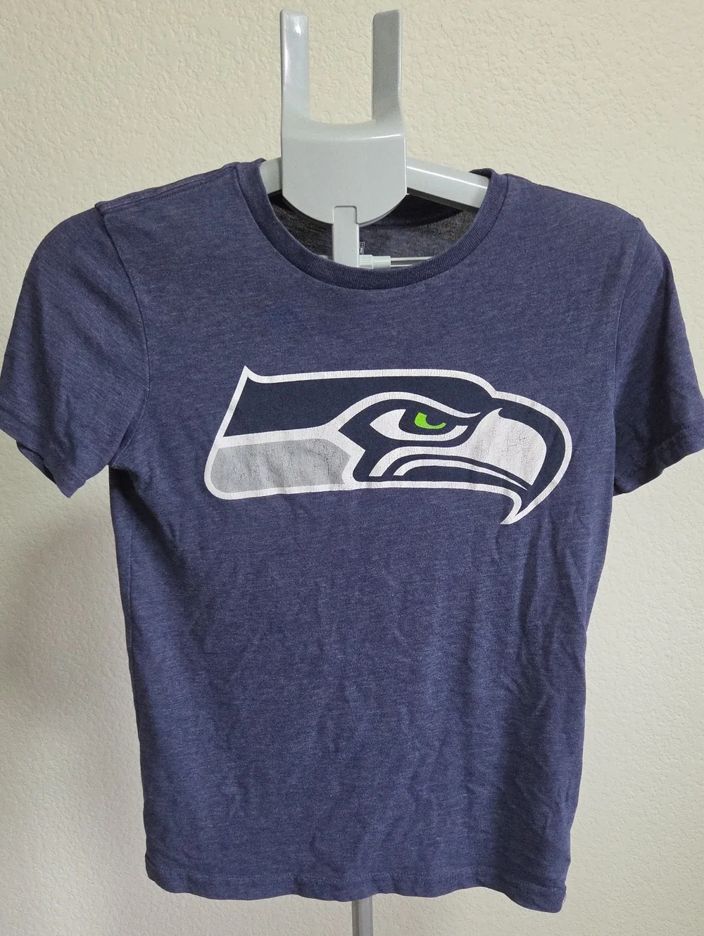 Seattle Seahawks Youth Logo Tee - Navy Short Sleeve